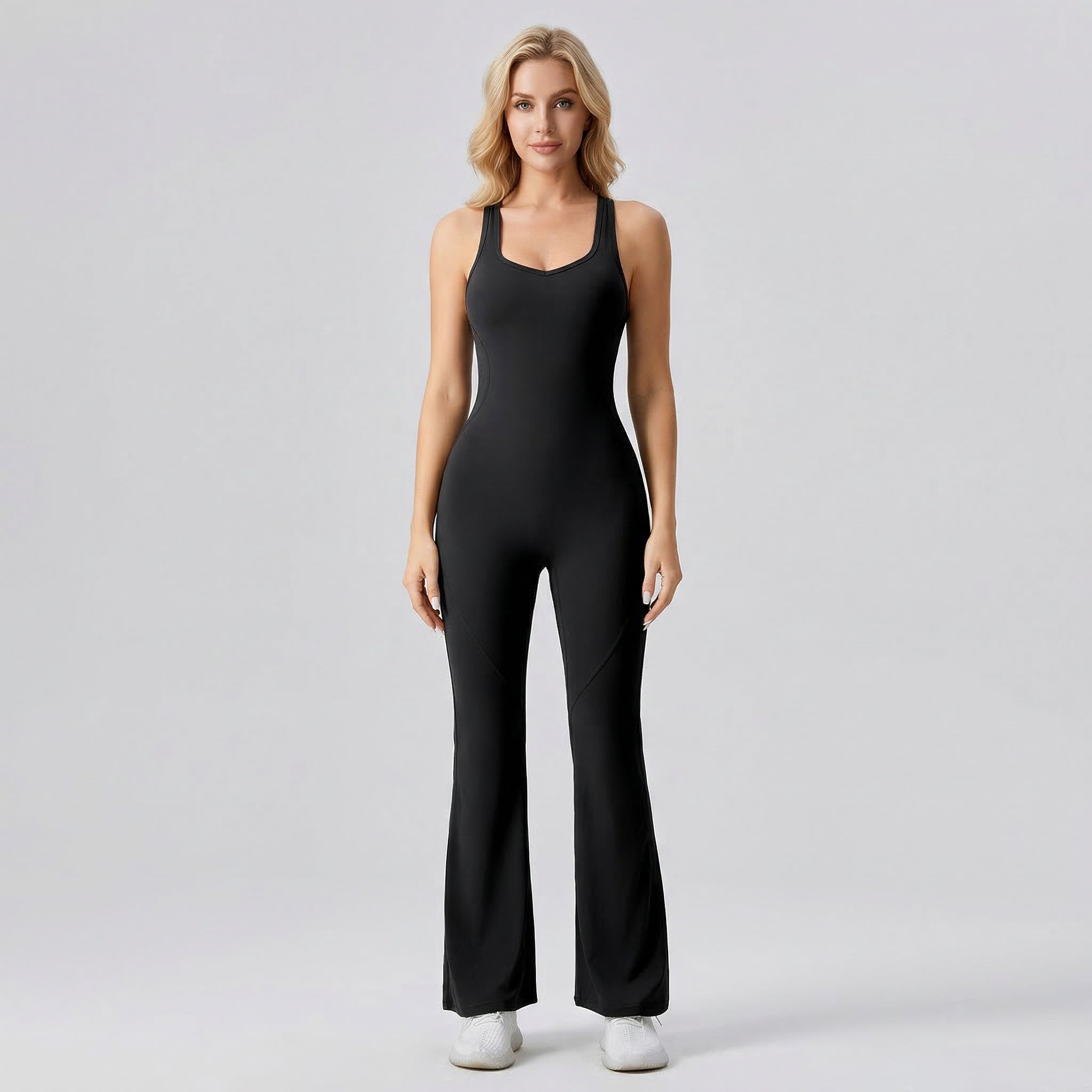 HCRVI | Women’s Elegant Brown Jumpsuit Slim Fit One Piece Outfit