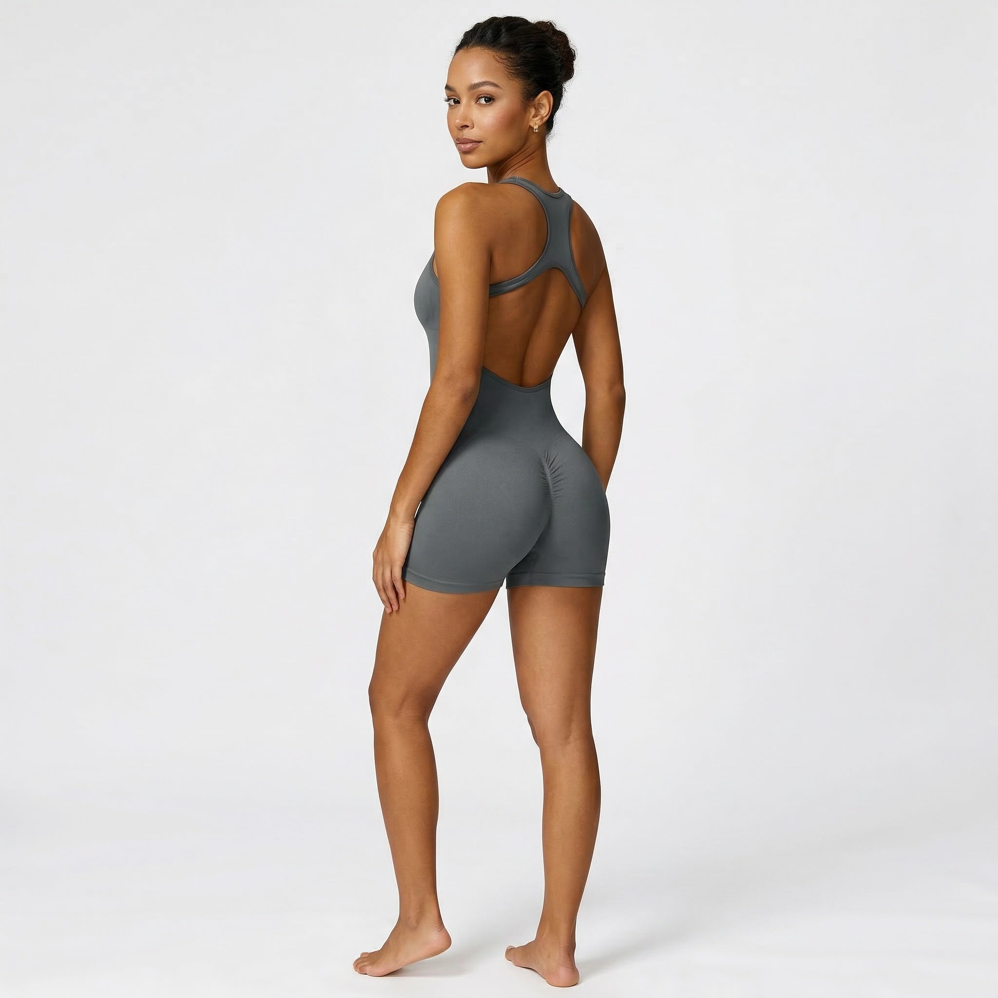 HCRVI | Women’s Pink Slim Fit Jumpsuit Elegant Minimal Outfit