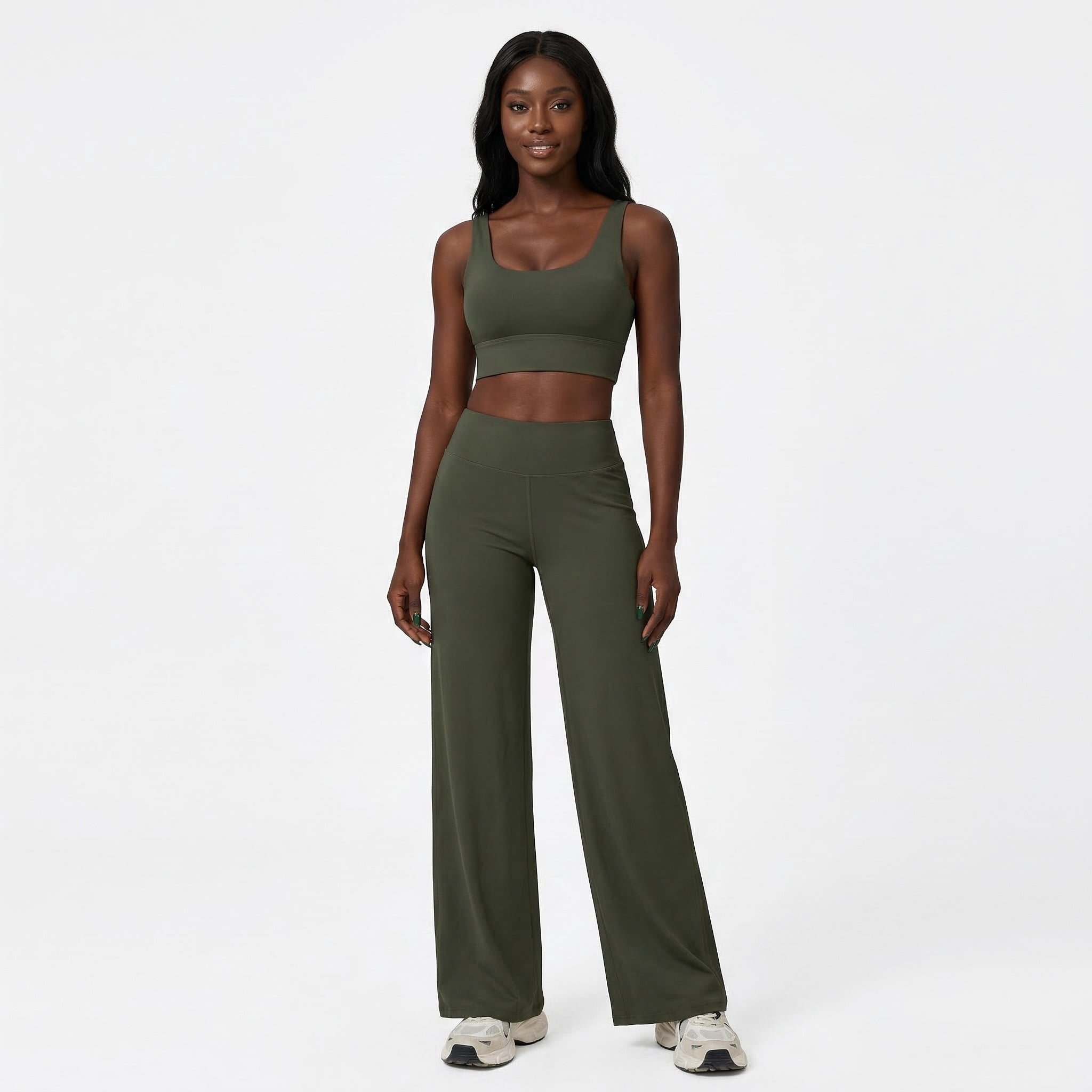HCRVI | Women’s Slim Fit Yoga Set Racerback Stretch Comfort Gym Outfit