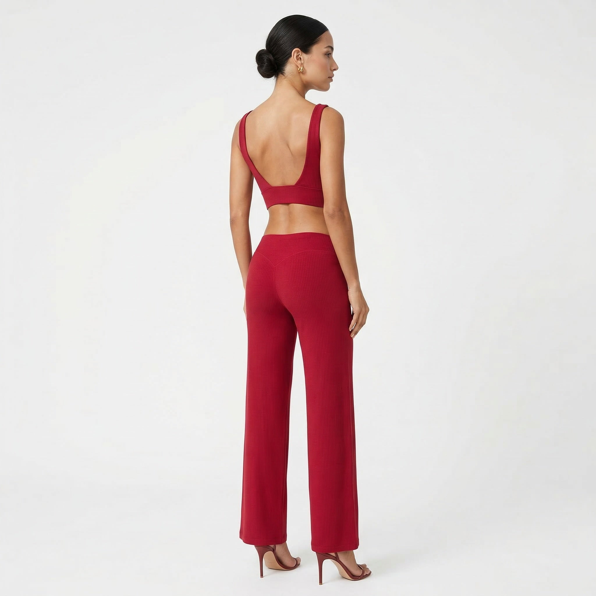 HCRVI | Women’s Slim Fit Yoga Set Racerback Stretch Comfort Gym Outfit