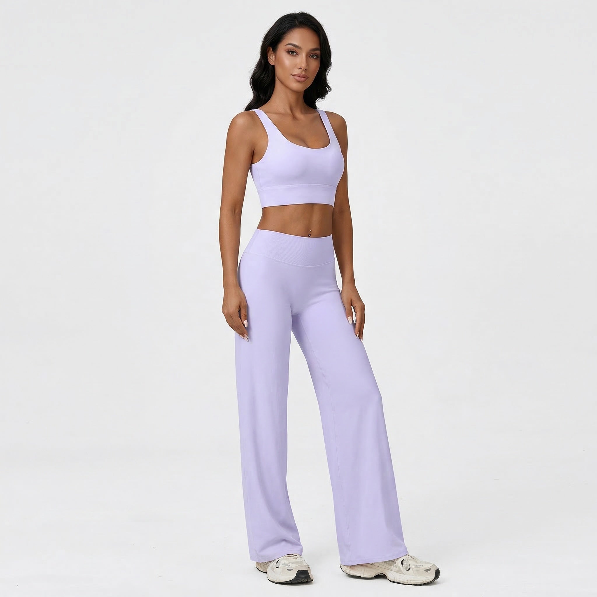 HCRVI | Women’s Slim Fit Yoga Set Racerback Stretch Comfort Gym Outfit