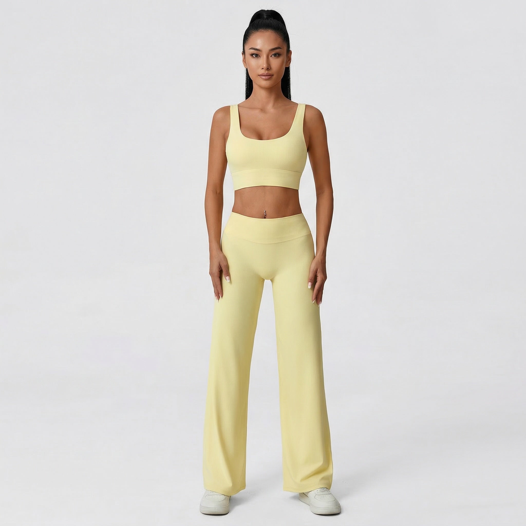 HCRVI | Women’s Slim Fit Yoga Set Racerback Stretch Comfort Gym Outfit