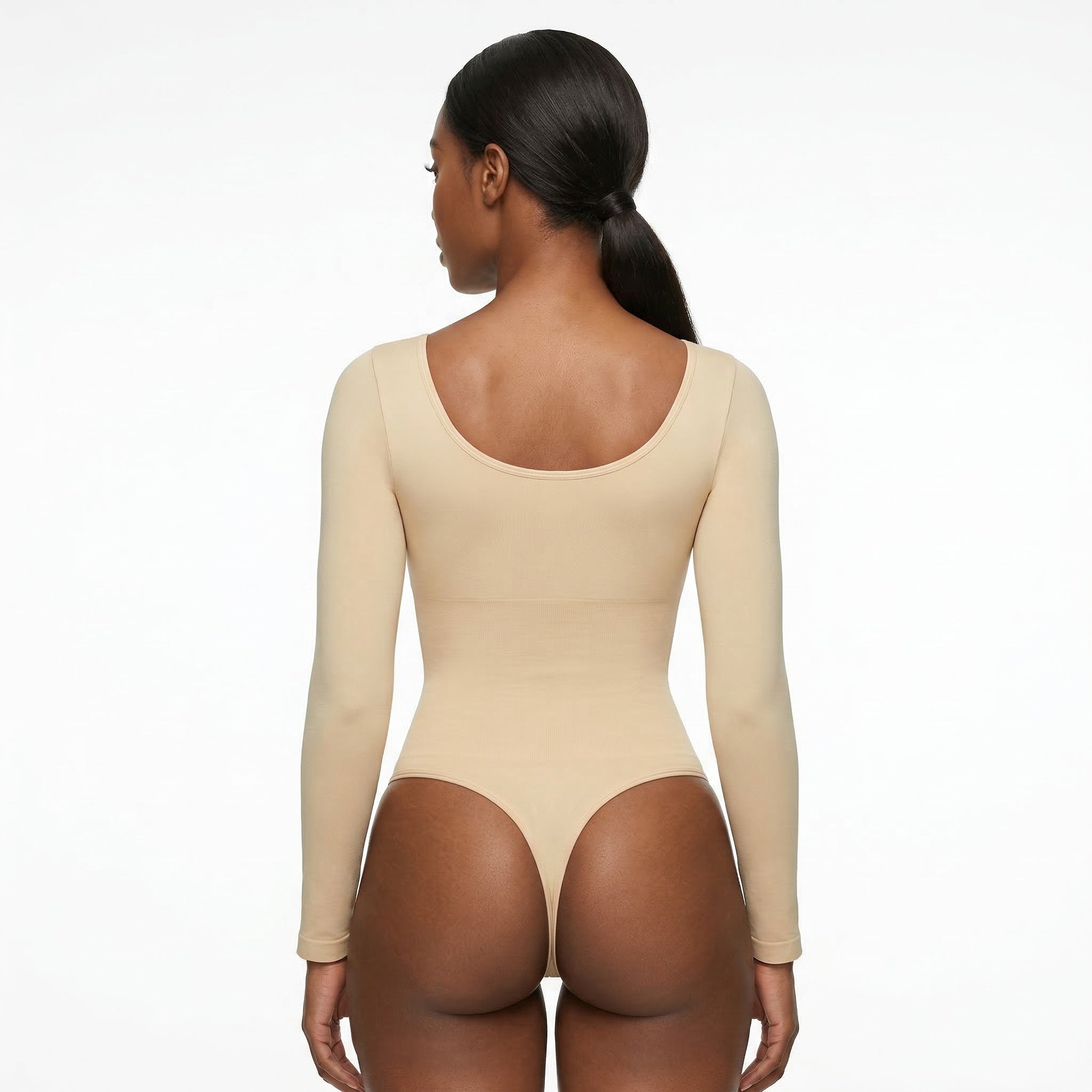 HCRVI | Women’s Square Neck Shapewear Bodysuit Tummy Control Seamless Fit