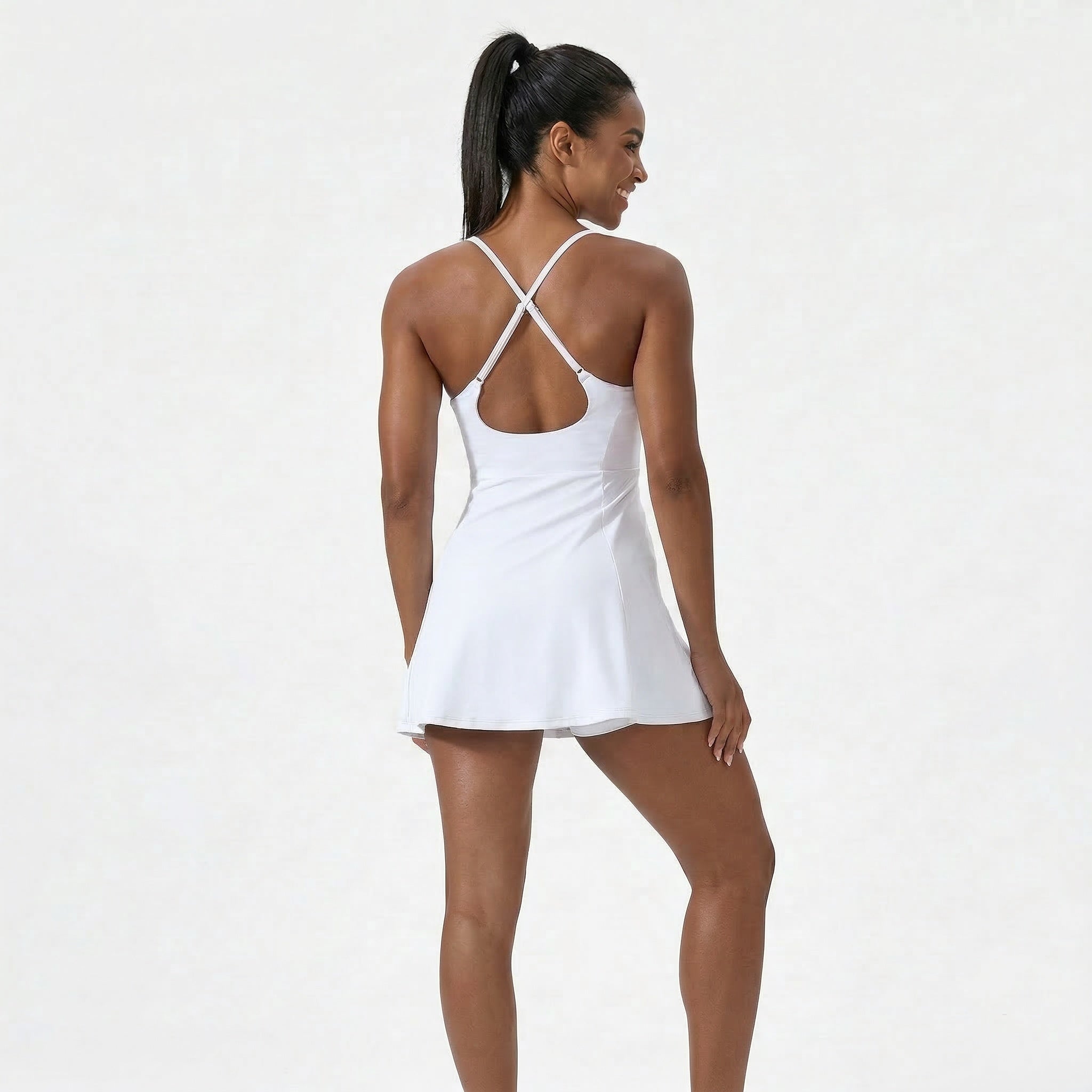 HCRVI | Women’s Tennis Dress with Built In Bra Athletic Slim Fit Outfit